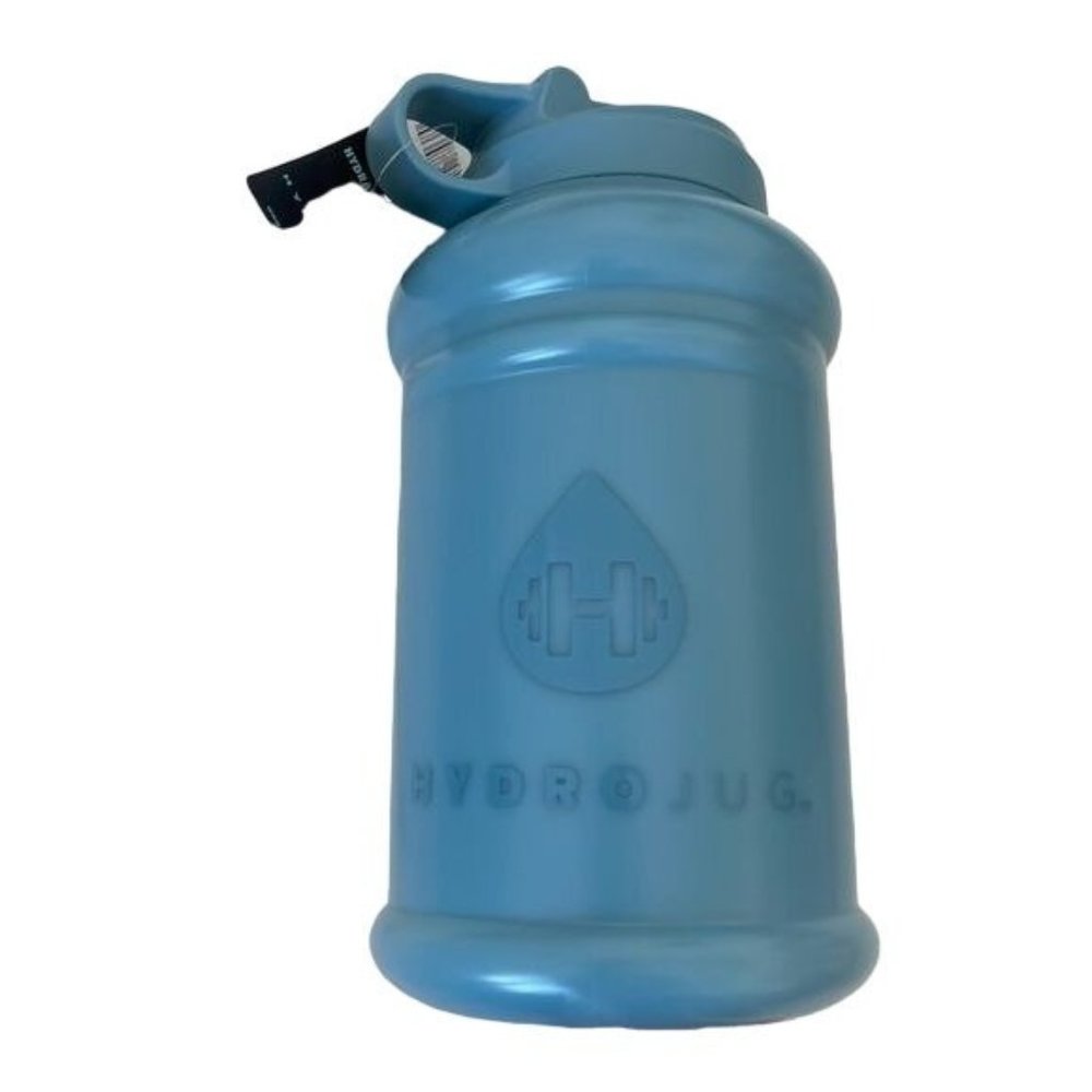 Hydrojug Half Gallon Water Bottle Ocean Collection Blue Slate Loop Lid 2.2 L Gif